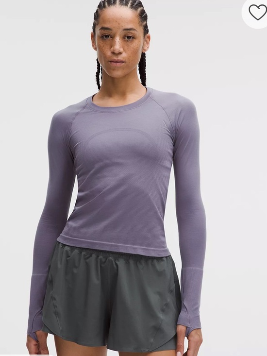lululemon athletica Tops - Lululemon Swiftly Tech Long-Sleeve Shirt 2.0
Waist Length Grape Mist Size 8 / M